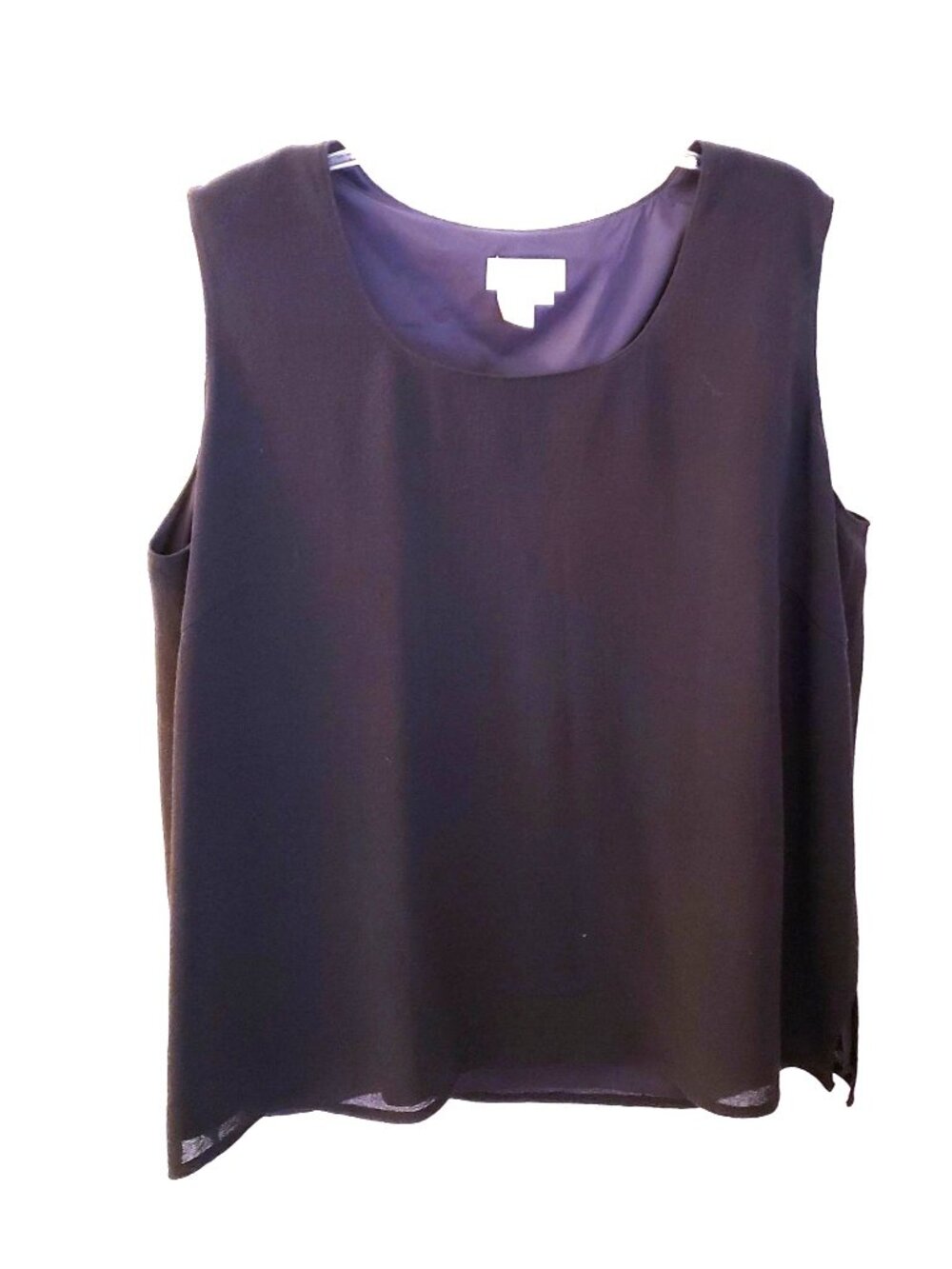 Elana 100% Wool Grey Fully Lined LIghtweight Sleeveless Top Size 18 NWT